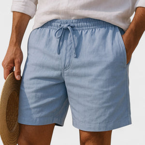 Calypso | Pantaloni Corti in Lino Artigianale da Uomo